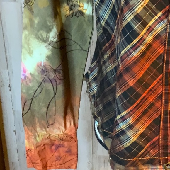 G Designs Natural Fashions western patchwork button down. - Picture 3 of 7